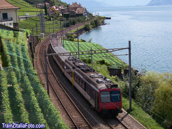 Treno suburbano per Lausanne