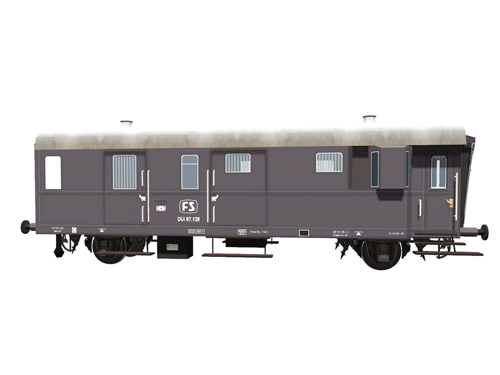 Bagagliai FS 1952-1964 DUI - Da MSTS - Italia - TrainzItalia