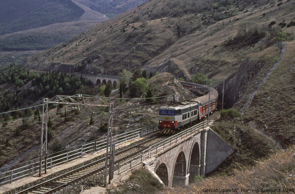 E656 499 col Exp Pescara - Roma nel 1990