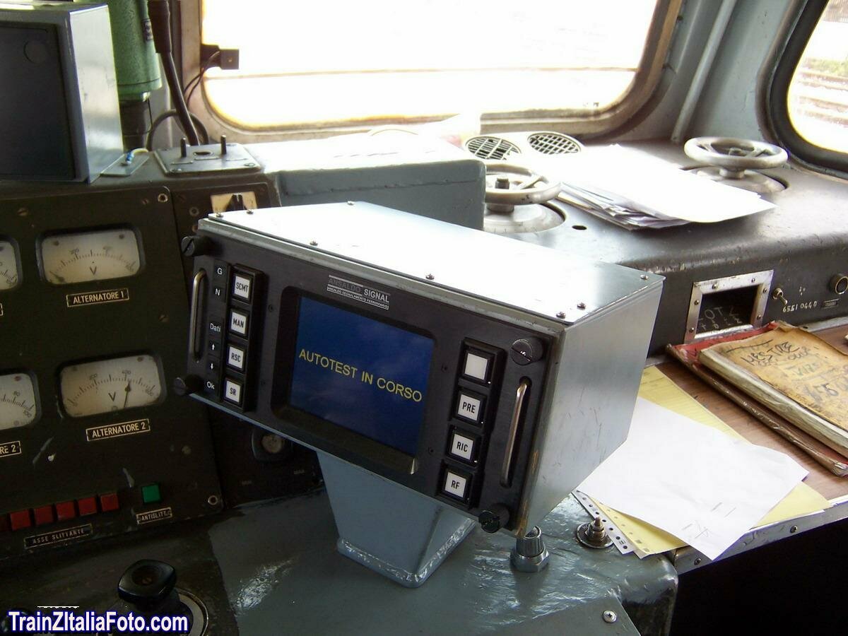 Scmt Prs Sistema_SCMT in fase di autotest - E656/E655 - TrainzItalia