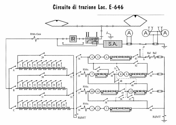 Circuito di Trazione E646 Navetta