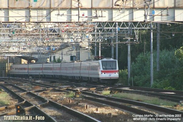 L'ETR460-23 in arrivo a Campo di Marte