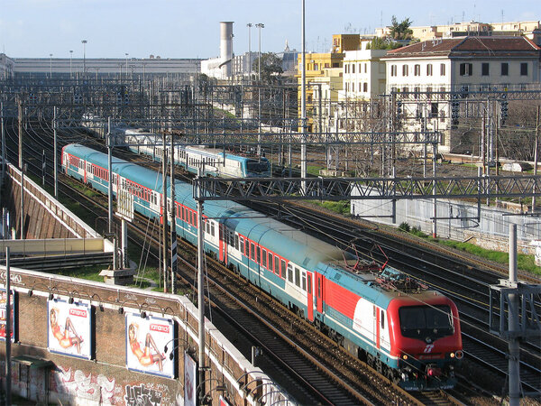 E464 005 Roma Termini nuova livrea Leonardo Express